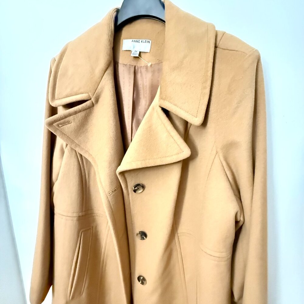 NWT!  ANNE KLEIN Single Breasted Maxi Coat - Picture 4 of 6